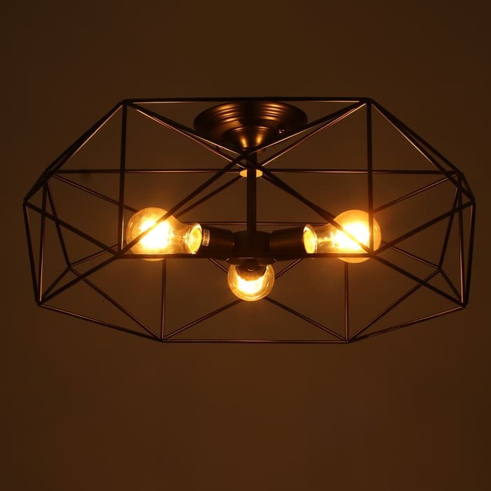 Светильник 2463/3E27 40 Вт черный 58×58×22 см BayerLux