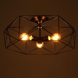 Светильник 2463/3E27 40 Вт черный 58×58×22 см BayerLux