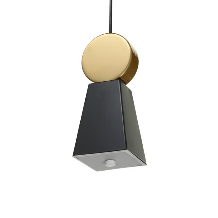 Светильник BayerLux 2284/1 LED черно-золотой 10×10×24-124 см