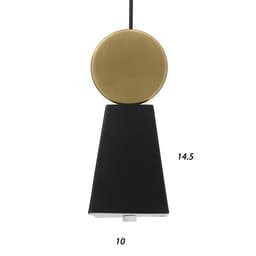 Светильник BayerLux 2284/1 LED черно-золотой 10×10×24-124 см