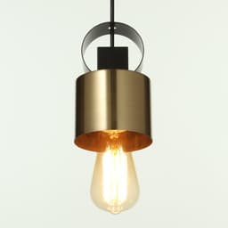 Светильник BayerLux 2287/1 E27 40 Вт черно-золотой 10×10×13-113 см