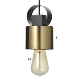 Светильник BayerLux 2287/1 E27 40 Вт черно-золотой 10×10×13-113 см