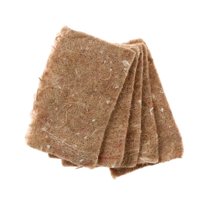 Коврик джутовый для выращивания микрозелени, 10×15 см, толщина 1 см, набор 5 шт.