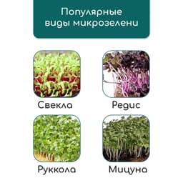 Коврик джутовый для выращивания микрозелени, 10×15 см, толщина 1 см, набор 5 шт.
