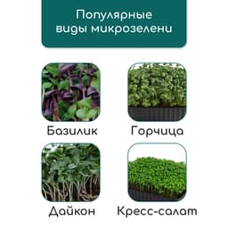 Коврик джутовый для выращивания микрозелени, 10×15 см, толщина 1 см, набор 5 шт.