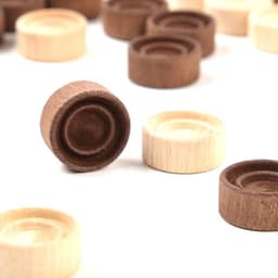 Фишки для нард и шашек Время игры, 30 шт., 2 кубика, d=2 см, дерево