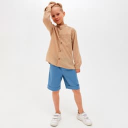 Шорты для мальчика MINAKU: Casual collection, синие, рост 98 см