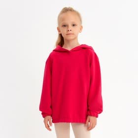 Худи для девочки MINAKU: Basic Line, цвет фуксия, рост 134 см