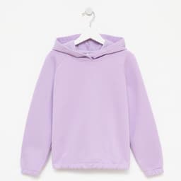 Худи для девочки MINAKU: Basic Line, фиолетовое, рост 134 см