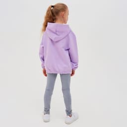 Худи для девочки MINAKU: Basic Line, фиолетовое, рост 158 см
