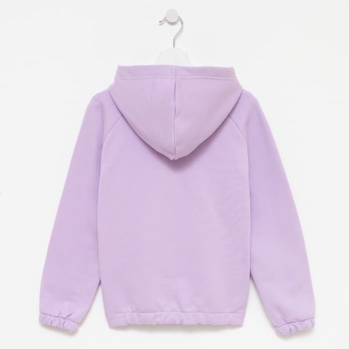 Худи для девочки MINAKU: Basic Line, фиолетовое, рост 158 см