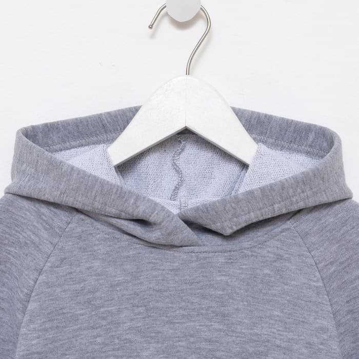 Костюм детский (худи, брюки) MINAKU, светло-серый меланж, рост 158 см