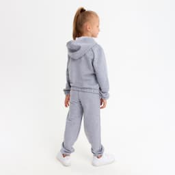 Костюм детский (худи, брюки) MINAKU, светло-серый меланж, рост 158 см
