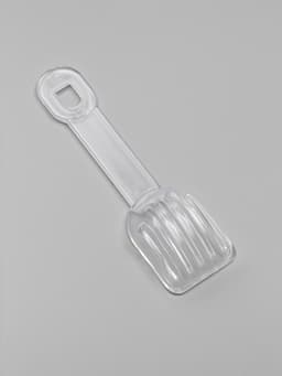 Ванночка для грызунов, 14×10.4 см, угловая, с лопаткой, пластик, белая