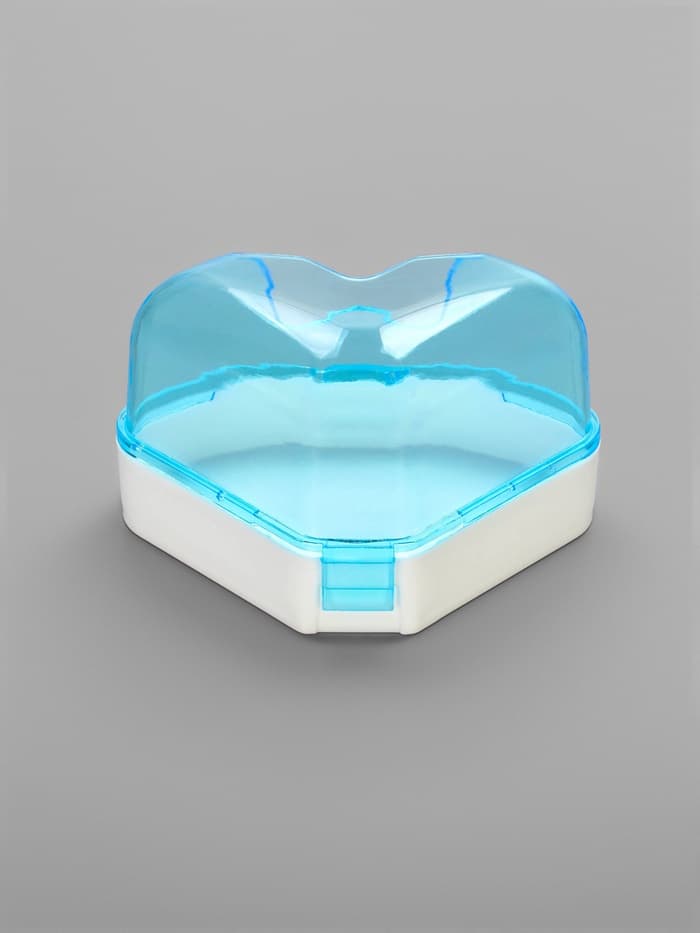 Ванночка для грызунов, 14×10.4 см, угловая, с лопаткой, пластик, голубая