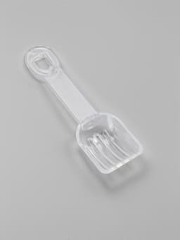 Ванночка для грызунов, 14×10.4 см, угловая, с лопаткой, пластик, голубая