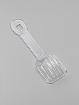 Ванночка для грызунов, 14×10.4 см, угловая, с лопаткой, пластик, голубая