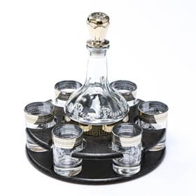 Мини-бар «Барокко», барная стойка, графин, 6 стопок, стекло