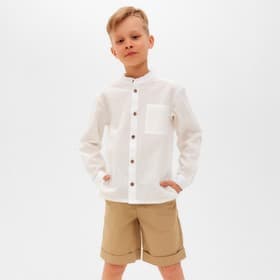 Шорты для мальчика MINAKU: Casual collection, бежевые, рост 98 см