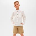 Шорты для мальчика MINAKU: Casual collection, бежевые, рост 98 см