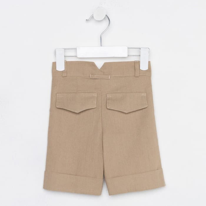 Шорты для мальчика MINAKU: Casual collection, бежевые, рост 98 см