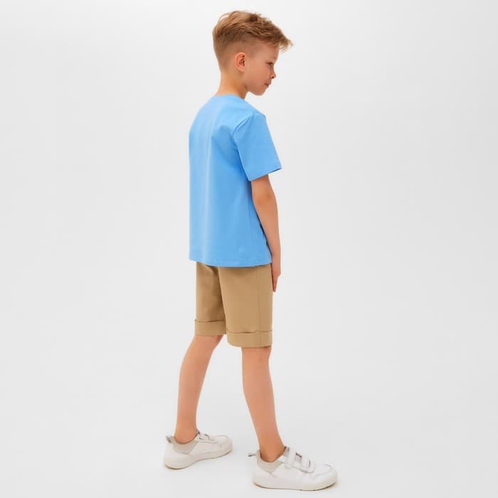 Шорты для мальчика MINAKU: Casual collection, бежевые, рост 98 см