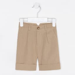 Шорты для мальчика MINAKU: Casual collection, бежевые, рост 98 см