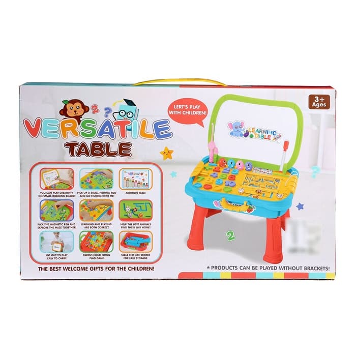 Развивающий столик «Играй и учись», цвет красный
