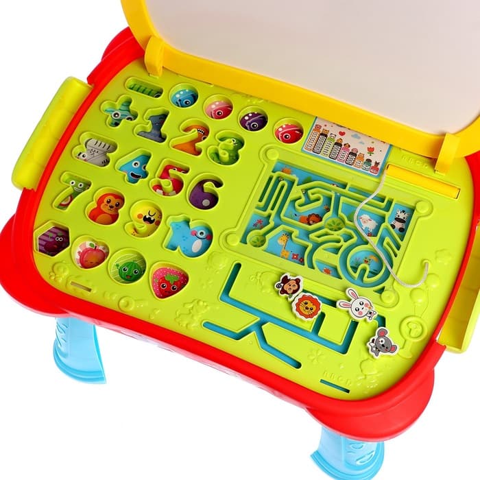 Развивающий столик «Играй и учись», цвет красный