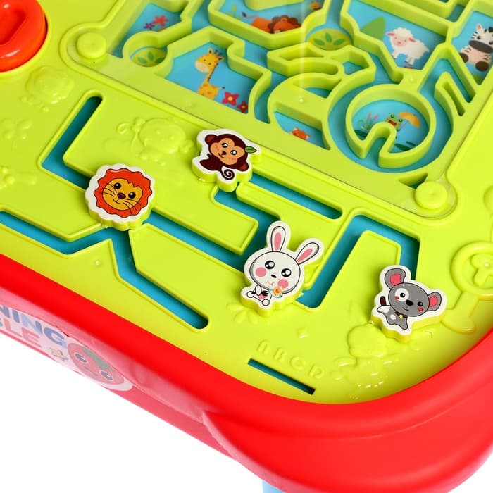 Развивающий столик «Играй и учись», цвет красный