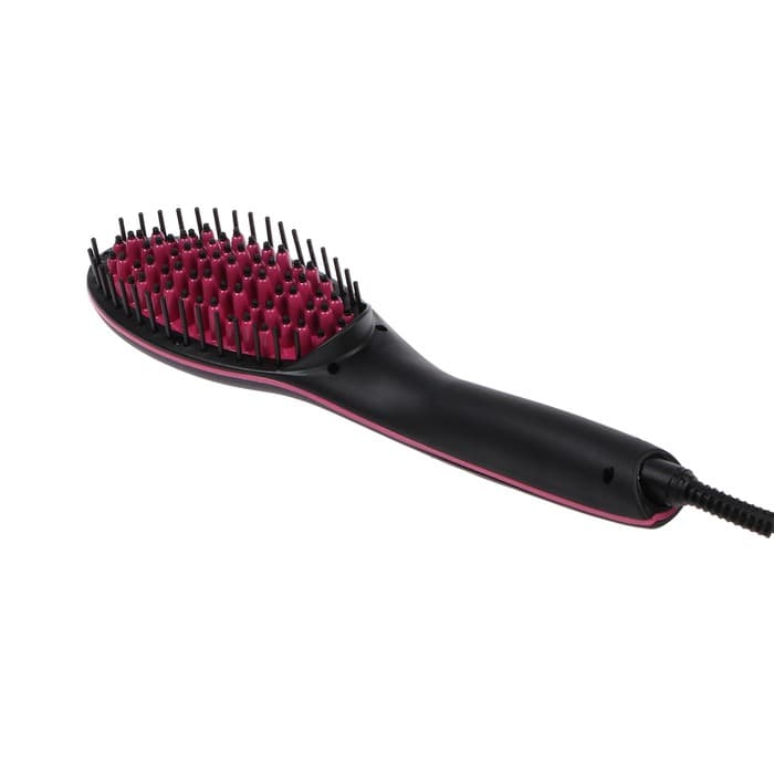 Расческа Luazon LR-02, электрическая, 50 Вт, 220 В, дисплей, регулировка температуры, розовая