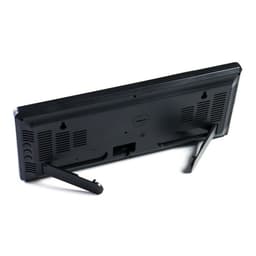 Часы электронные настенные, настольные, будильник, 36×15×3 см, белая индикация