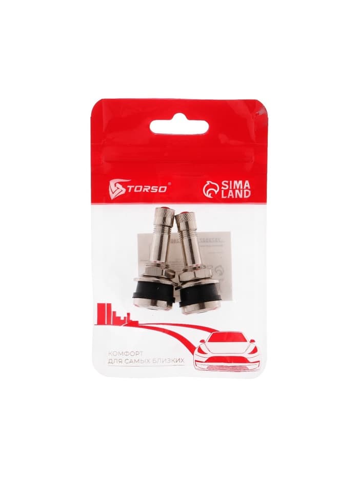 Вентиль для шин TORSO, TR-416, сборный, набор 2 шт.