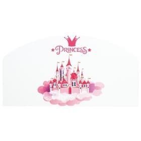 Бортик для кровати «Корона №4», с фотопечатью, 790×440 мм, цвет белый/розовый