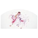 Бортик для кровати «Сердце №1», с фотопечатью, 790×440 мм, цвет белый/розовый