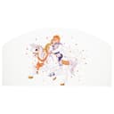 Бортик для кровати «Сердце №3», с фотопечатью, 790×440 мм, цвет белый/оранжевый