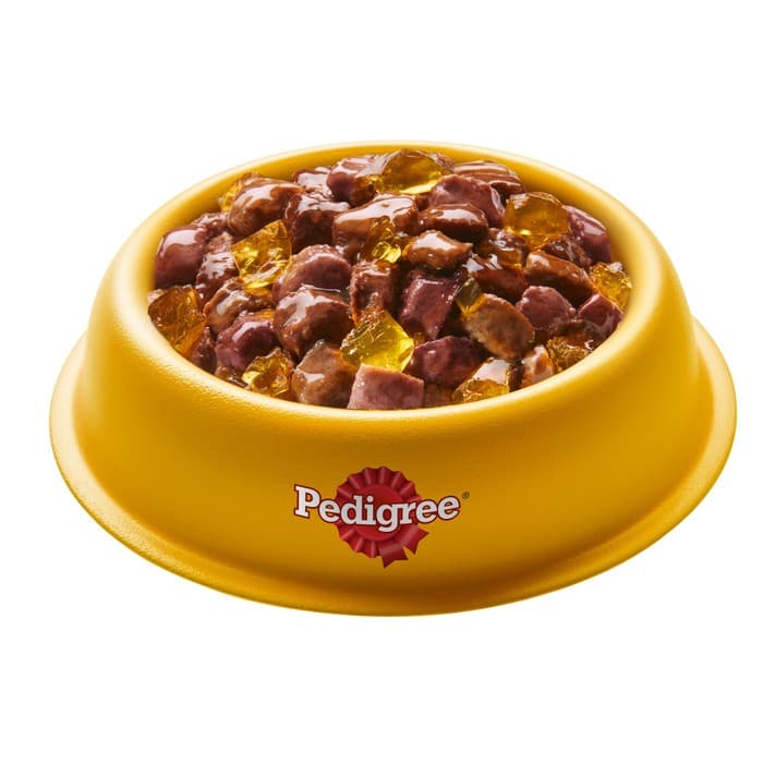 Влажный корм Pedigree для собак телячья печень, желе, пауч, 85 г