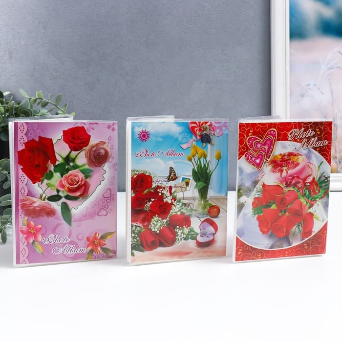 Фотоальбом на 36 фото 10×15 см «Ассорти», 17×12×3 см, МИКС