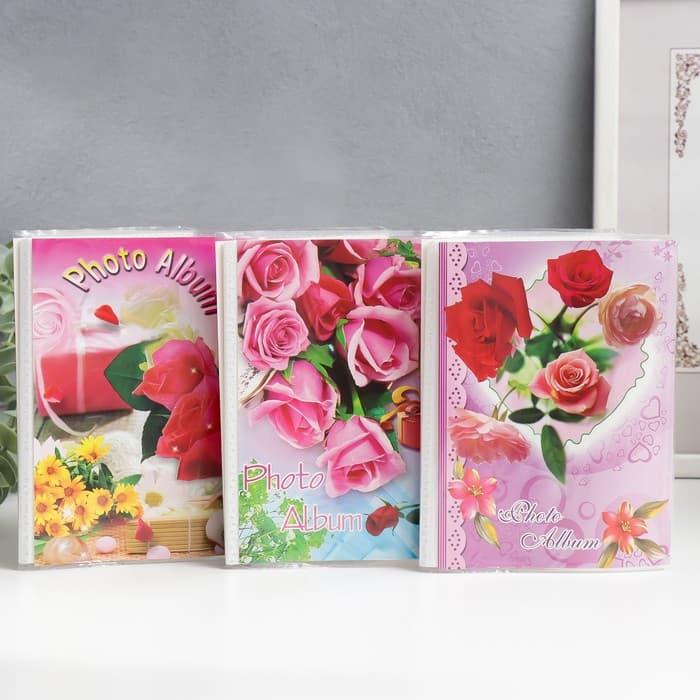 Фотоальбом на 36 фото 10×15 см «Ассорти», 17×12×3 см, МИКС