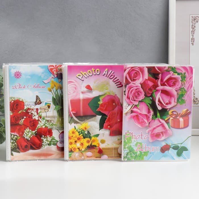 Фотоальбом на 36 фото 10×15 см «Ассорти», 17×12×3 см, МИКС