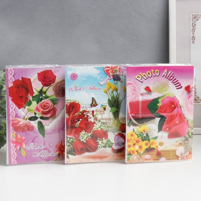 Фотоальбом на 36 фото 10×15 см «Ассорти», 17×12×3 см, МИКС