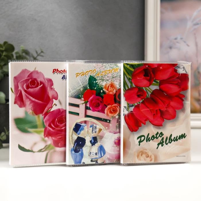 Фотоальбом на 36 фото 10×15 см «Ассорти», 17×12×3 см, МИКС
