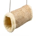 Подвесной туннель для грызунов, 19×12×13 см, искусственный мех, бежевый