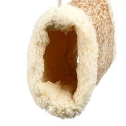 Подвесной туннель для грызунов, 19×12×13 см, искусственный мех, бежевый