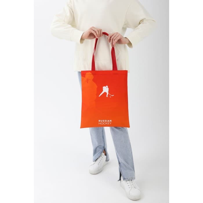 Сумка шоппер Putin team, 35×40×0.5 см, красная