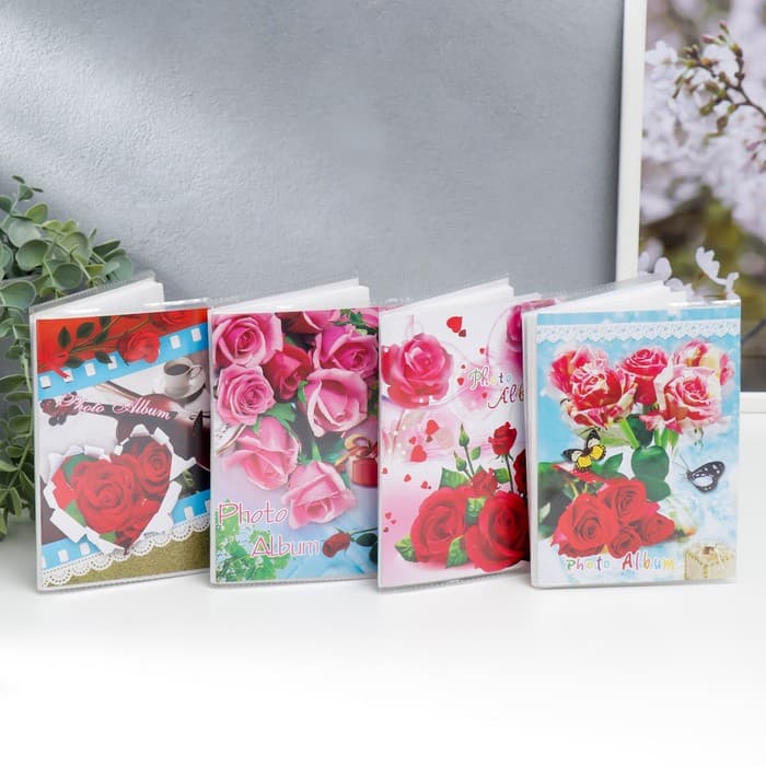 Фотоальбом на 36 фото 10×15 см «Цветочный мотив», 15.5×12.5×1 см, МИКС