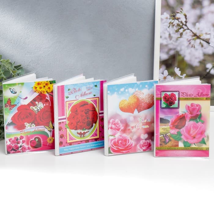 Фотоальбом на 36 фото 10×15 см «Цветочный мотив», 15.5×12.5×1 см, МИКС