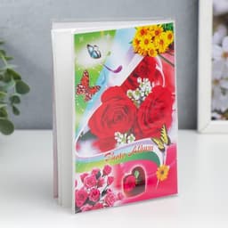 Фотоальбом на 36 фото 10×15 см «Цветочный мотив», 15.5×12.5×1 см, МИКС