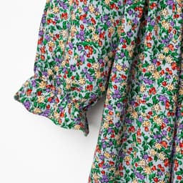 Платье на пуговицах для девочки MINAKU: Cotton collection, зелёное, рост 134-140 см