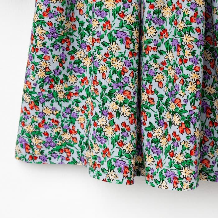 Платье на пуговицах для девочки MINAKU: Cotton collection, зелёное, рост 134-140 см